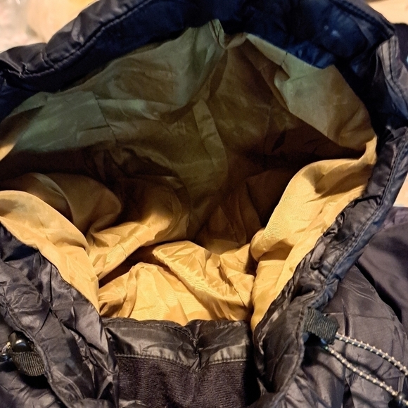 HAWKE & Co Thermal insulation hooded coat HK HEAT poly fill black grey camo Mens - Picture 12 of 13